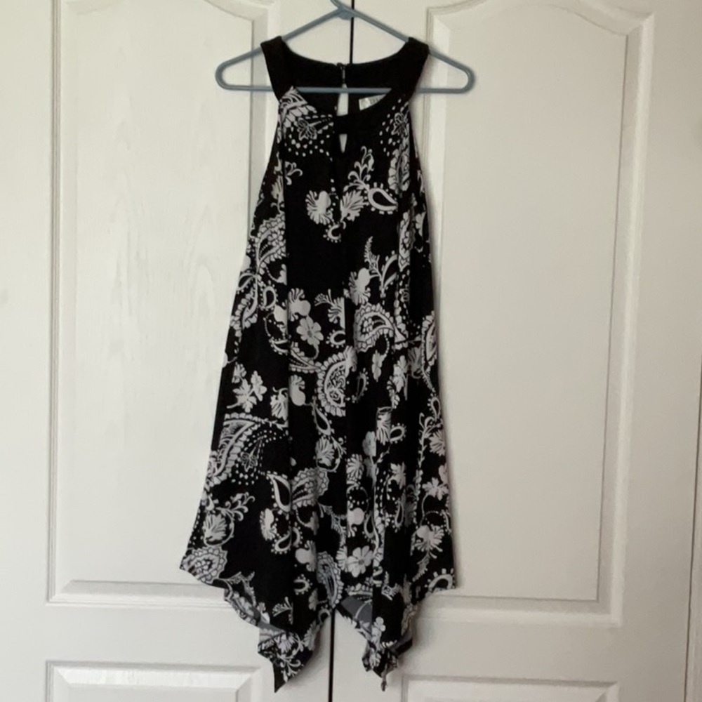 Black and White Floral Dress